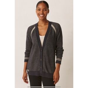 ATM ANTHONY THOMAS MELILLO SCHOOLBOY CARDIGAN SWEATER GRANDPACORE CASHMERE BLD L